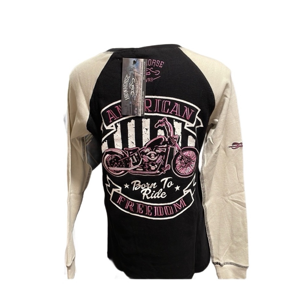 NWT IRONHORSE Originals DIVAS motorcycle long sleeve thermal. Size large